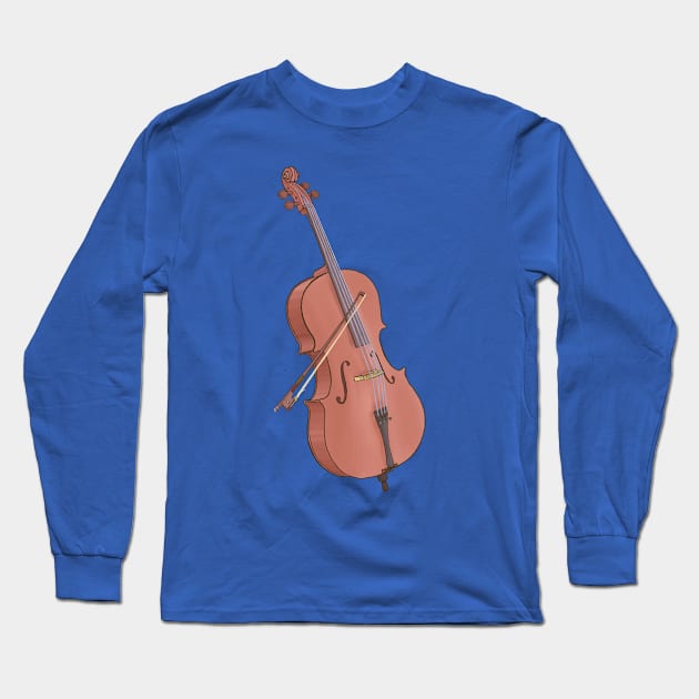 Cello Long Sleeve T-Shirt by ElectronicCloud